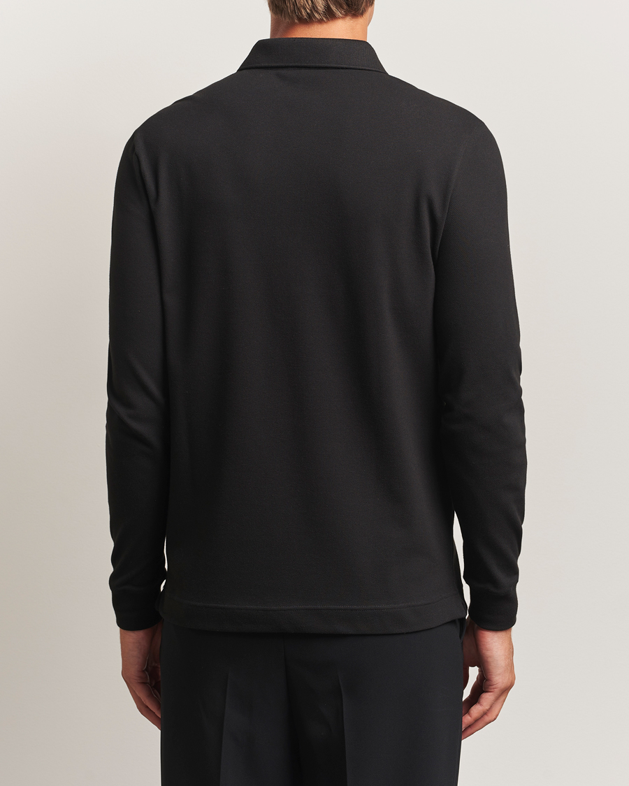 Homme | Polos | Lacoste | Paris Long Sleeve Polo Piké Black