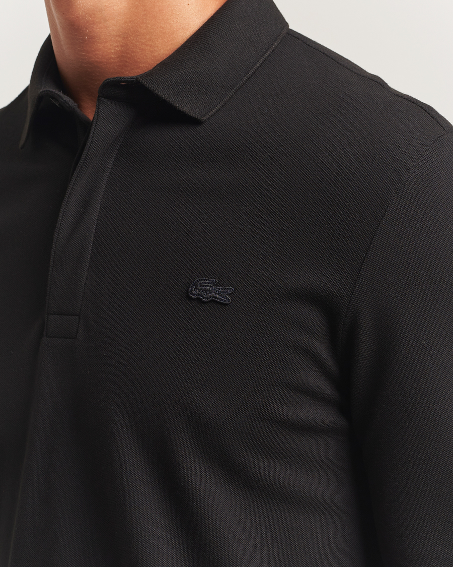 Homme | Polos | Lacoste | Paris Long Sleeve Polo Piké Black