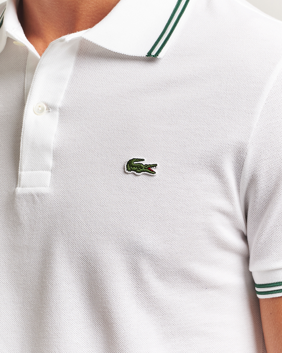 Homme | Polos | Lacoste | Original Tipped Polo Piké White