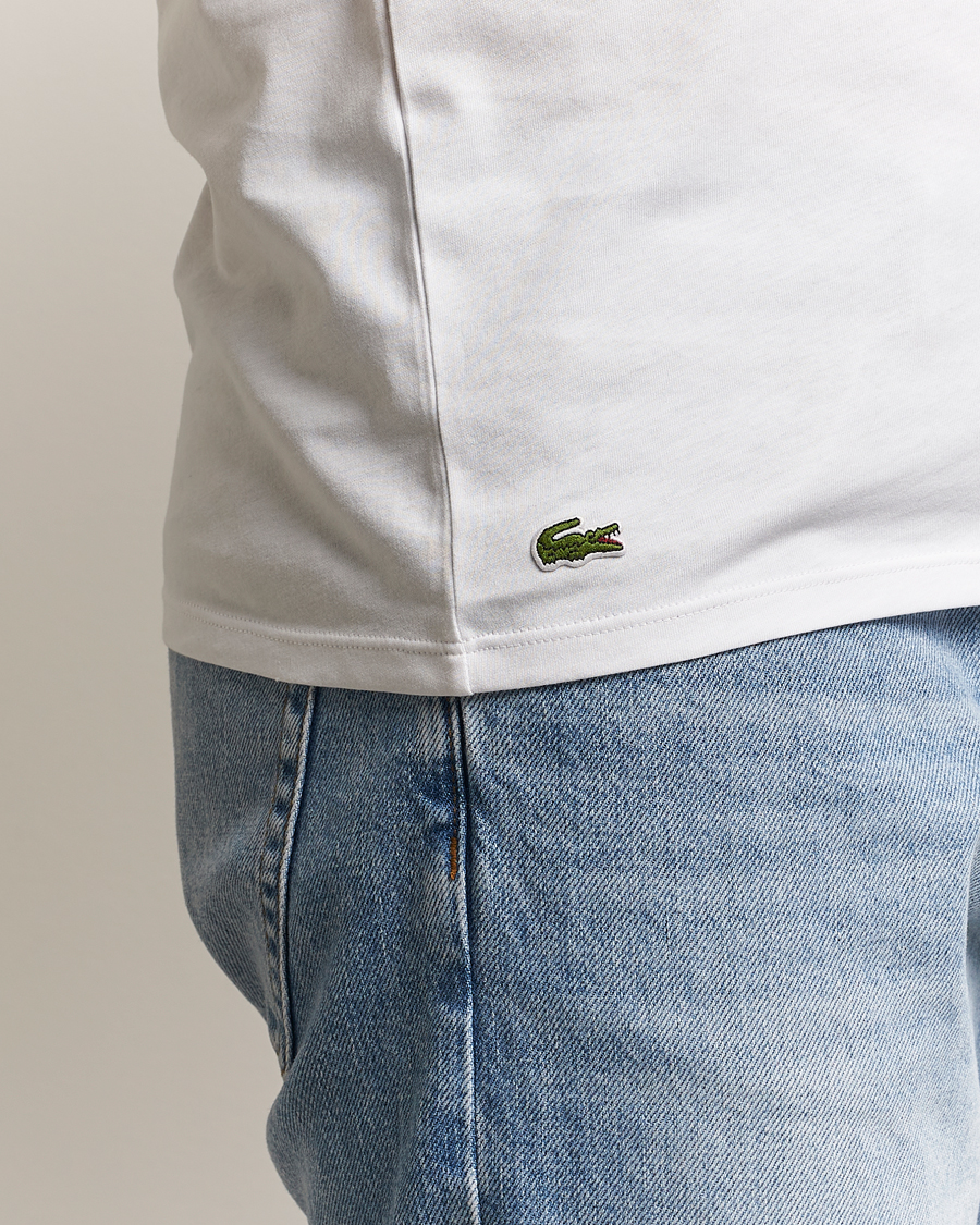 Homme | T-shirts | Lacoste | 3-Pack Crew Neck T-Shirt White