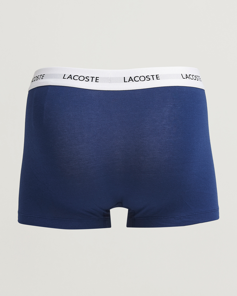 Homme | Sous-Vêtements Et Chaussettes | Lacoste | 3-Pack Stretch Cotton Trunks Blue