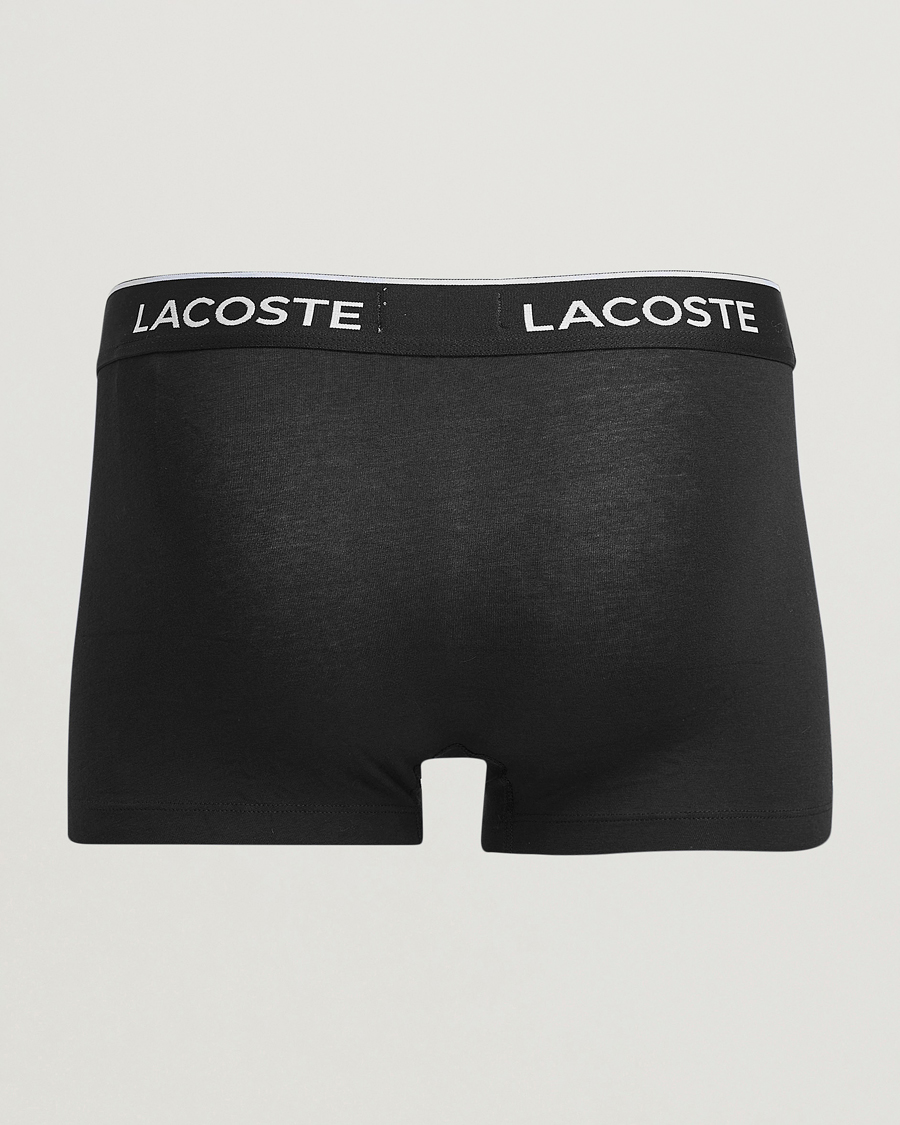 Homme | Sous-Vêtements Et Chaussettes | Lacoste | 3-Pack Stretch Cotton Trunks Black