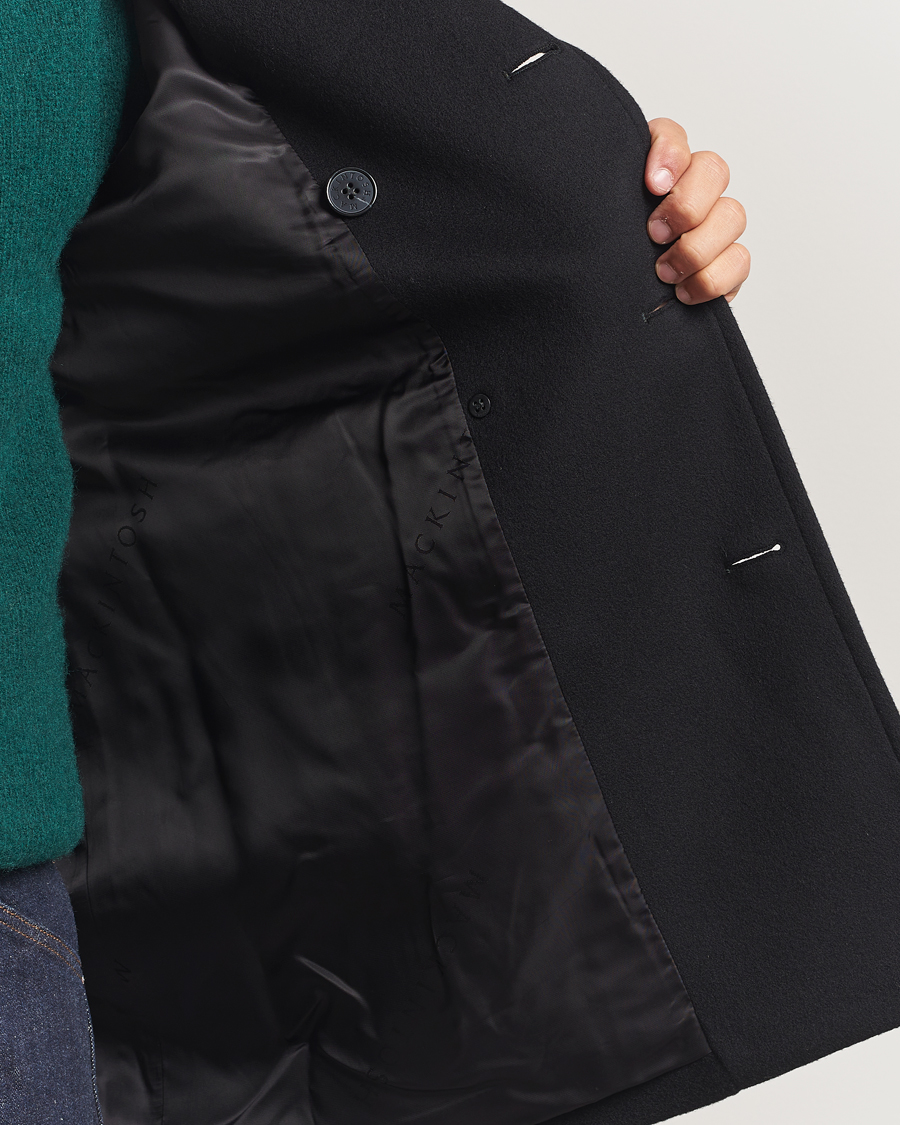Homme | Manteaux Et Vestes | Mackintosh | Dalton Wool/Cashmere Peacoat Black