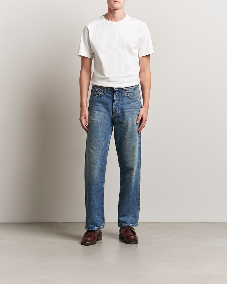 Homme | T-shirts | Merz b. Schwanen | Classic Fit Sturdy T-Shirt White