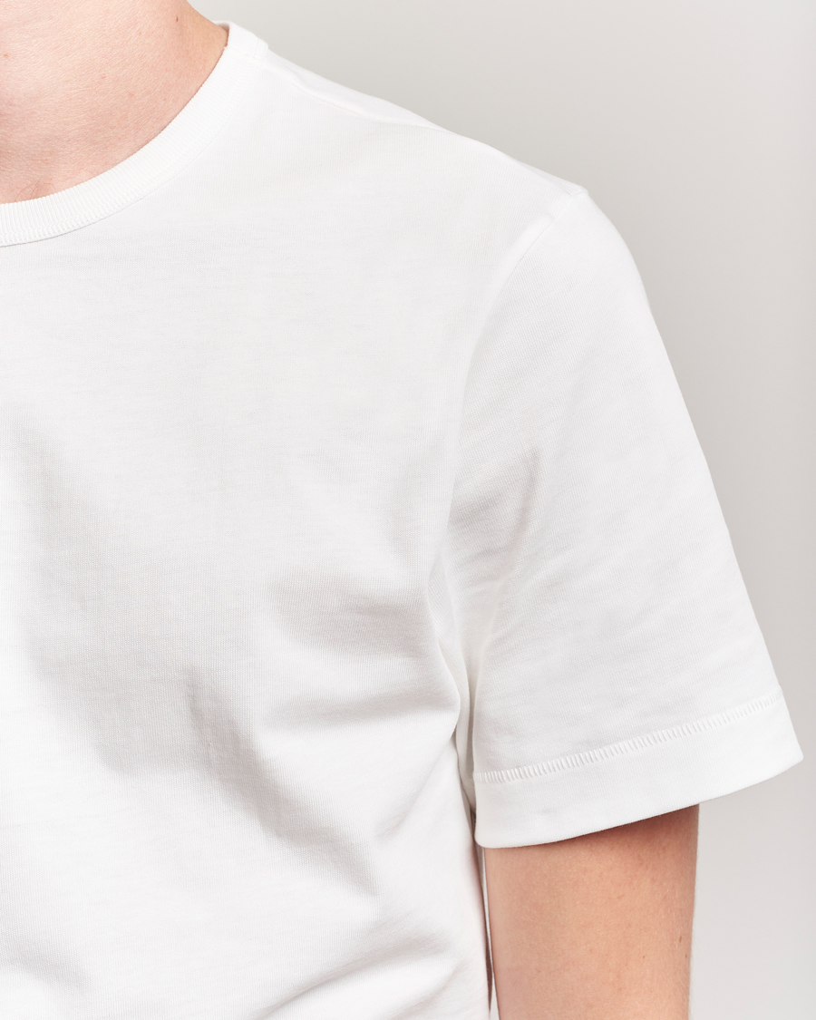 Homme | T-shirts | Merz b. Schwanen | Classic Fit Sturdy T-Shirt White
