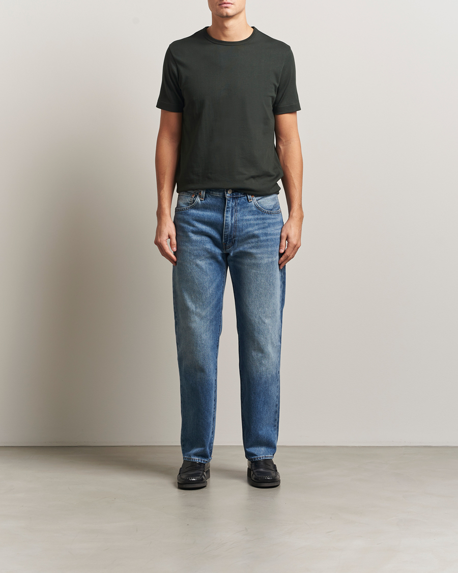 Homme | T-shirts | Merz b. Schwanen | Classic Fit Sturdy T-Shirt Forest Green