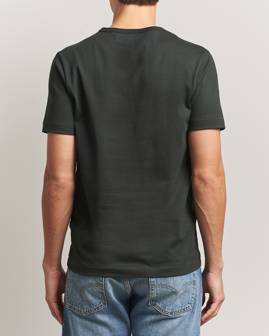 Homme | T-shirts | Merz b. Schwanen | Classic Fit Sturdy T-Shirt Forest Green