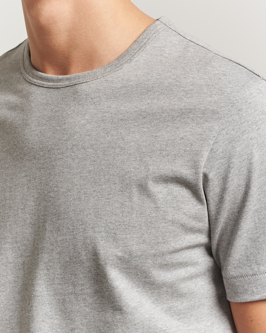 Homme | T-shirts | Merz b. Schwanen | Classic Fit Sturdy T-Shirt Grey Melange