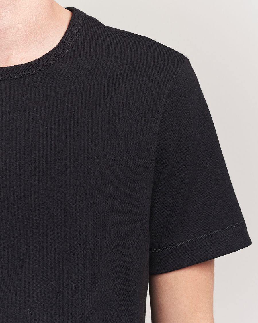 Homme | T-shirts | Merz b. Schwanen | Classic Fit Sturdy T-Shirt Black