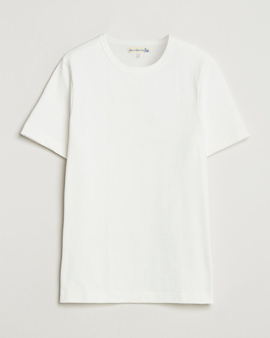 Homme | T-shirts | Merz b. Schwanen | Relaxed Fit Loopwheeled Heavy T-Shirt White