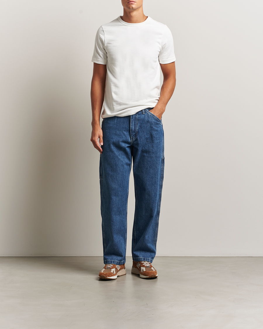 Homme | T-shirts | Merz b. Schwanen | Relaxed Fit Loopwheeled Heavy T-Shirt White