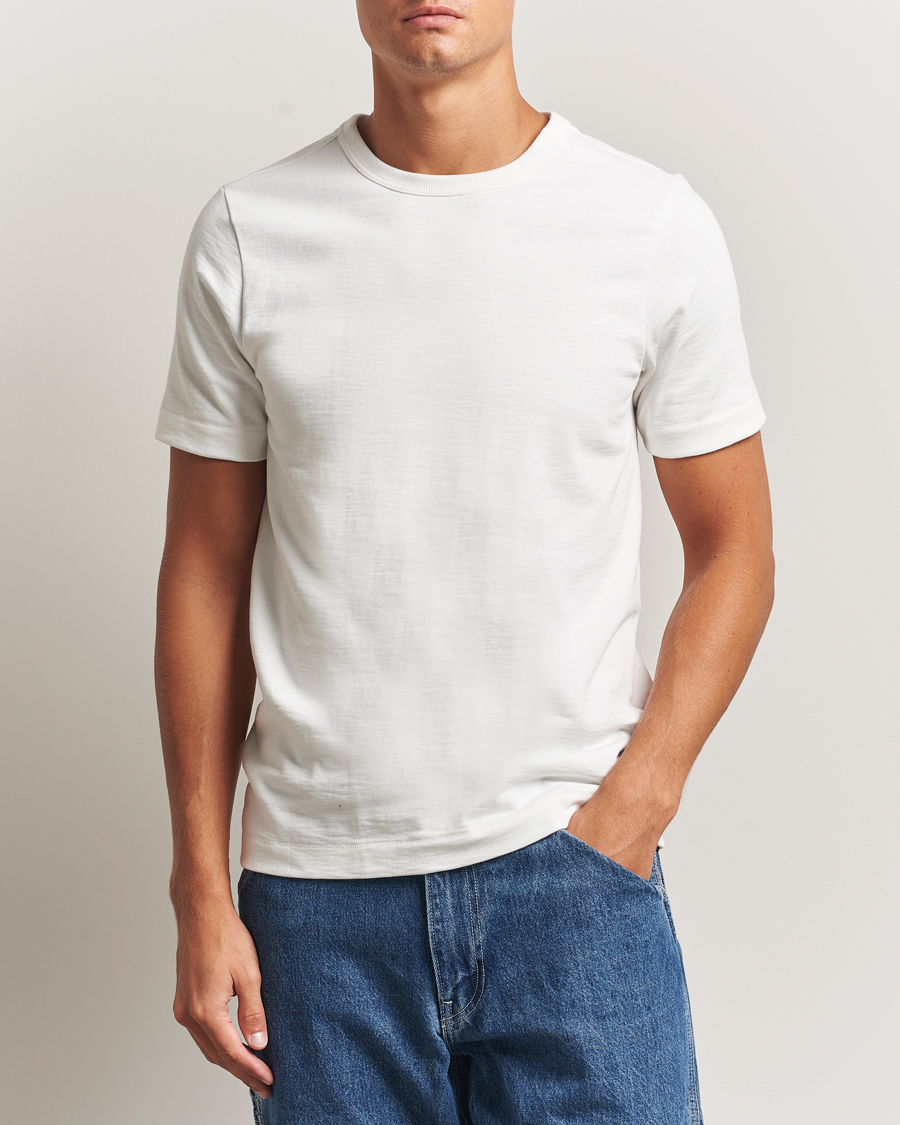 Homme | T-shirts | Merz b. Schwanen | Relaxed Fit Loopwheeled Heavy T-Shirt White