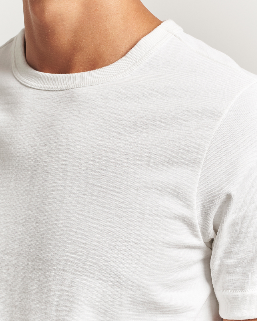 Homme | T-shirts | Merz b. Schwanen | Relaxed Fit Loopwheeled Heavy T-Shirt White