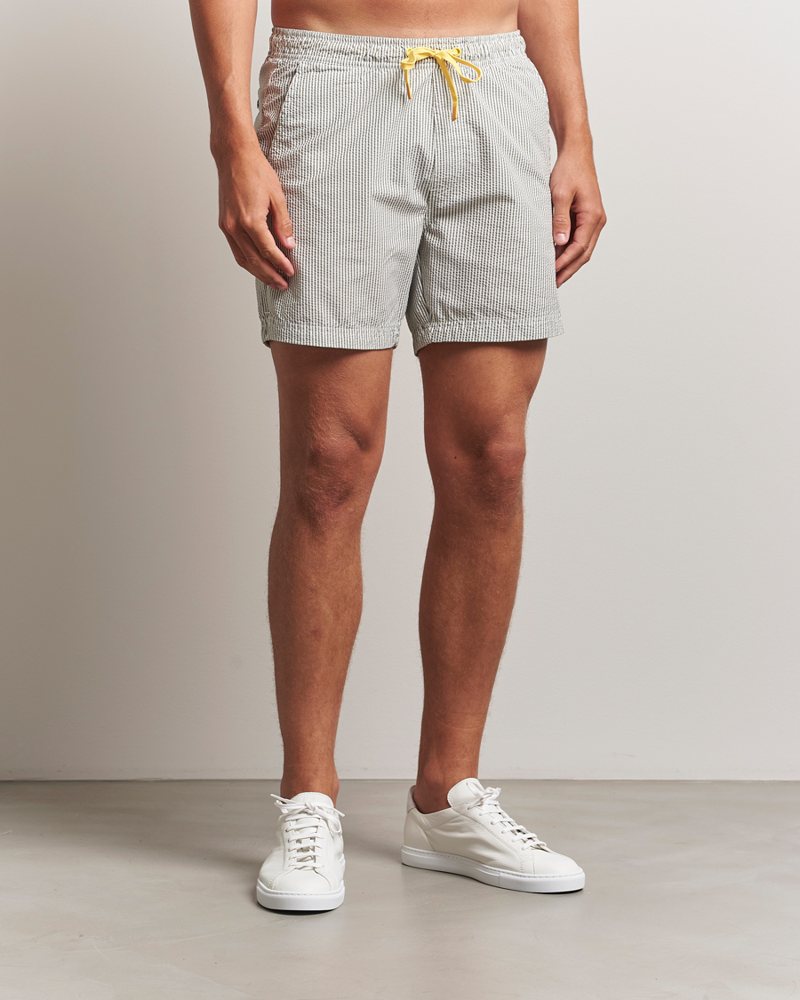 Homme | Maillots De Bain | Sail Racing | Tornado Striped Swimshorts Green/White