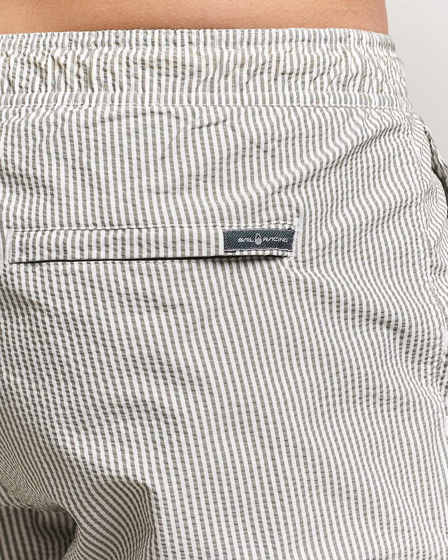 Homme | Maillots De Bain | Sail Racing | Tornado Striped Swimshorts Green/White