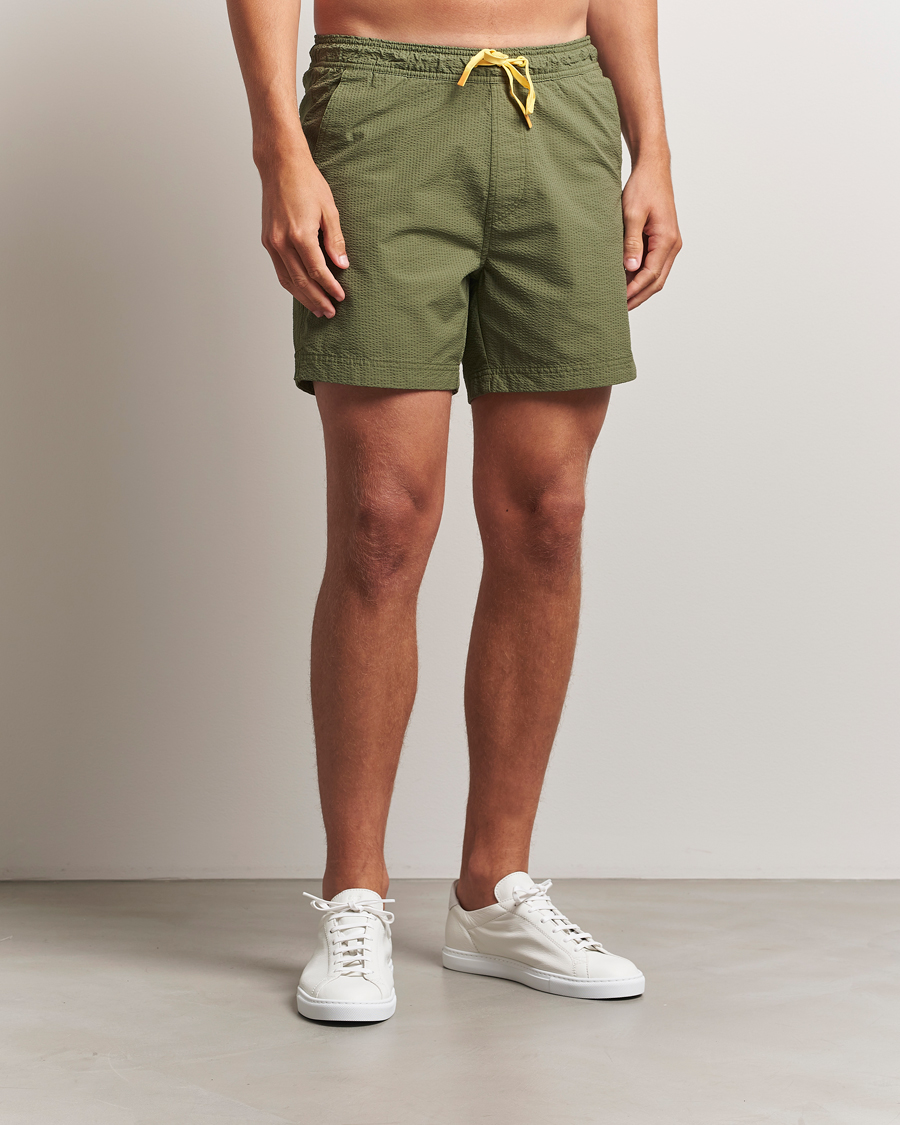 Homme | Maillots De Bain | Sail Racing | Tornado Striped Swimshorts Modern Green