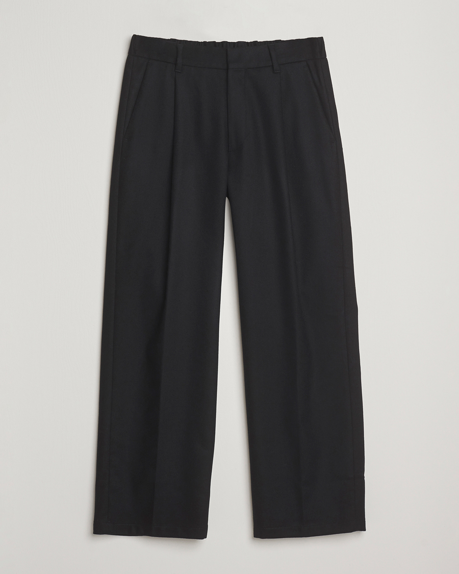 Homme | Pantalons | NN07 | Kay Wool Pleated Trousers Black