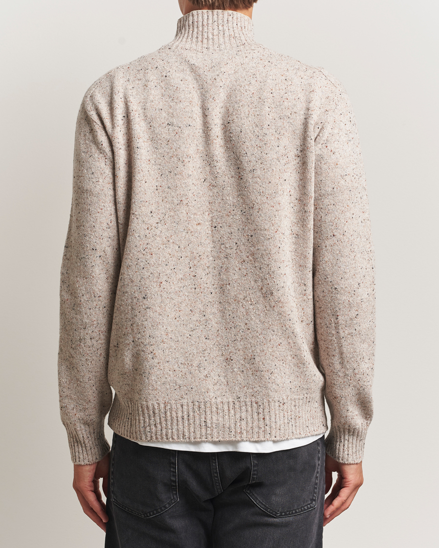 Homme | Pulls Et Tricots | NN07 | Aksel Wool Donegal Knitted Mock Neck Ivory