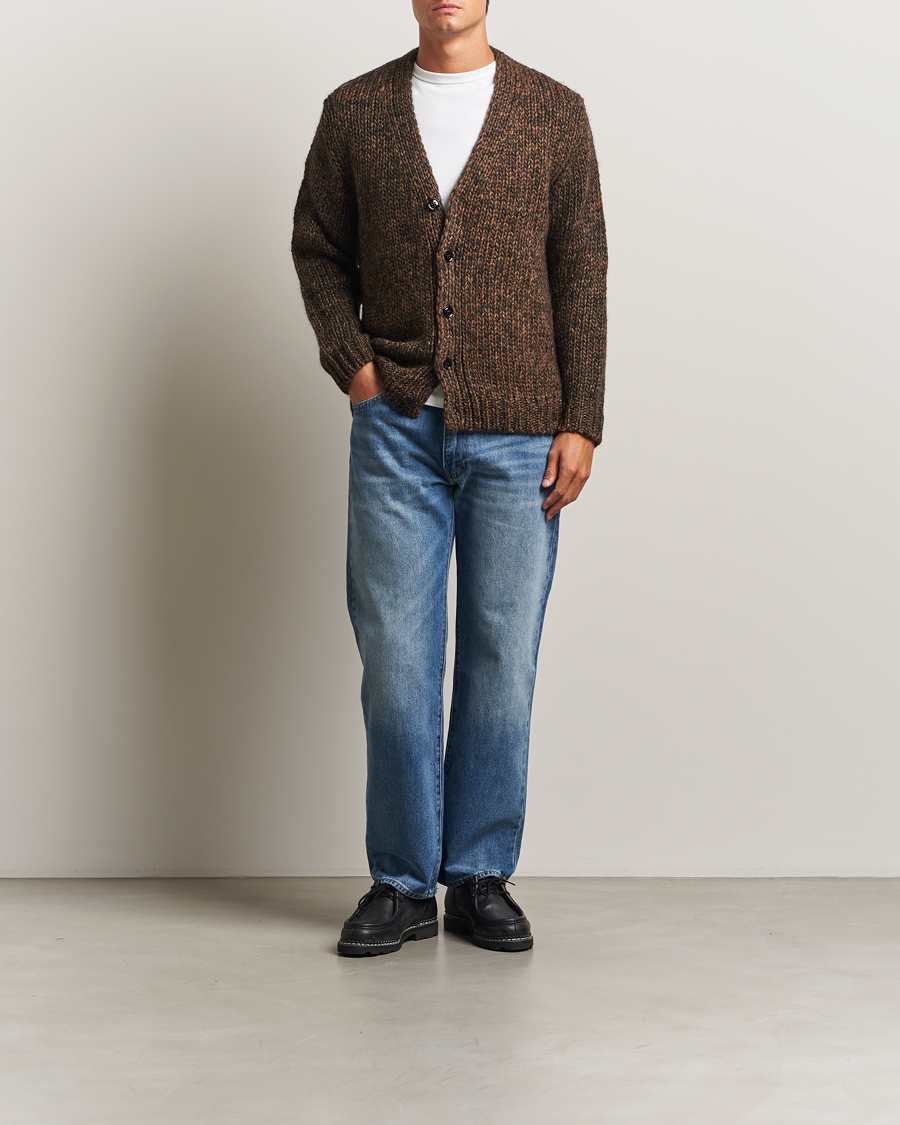 Homme | Pulls Et Tricots | NN07 | Osky Heavy Knitted Cardigan Demitasse Brown
