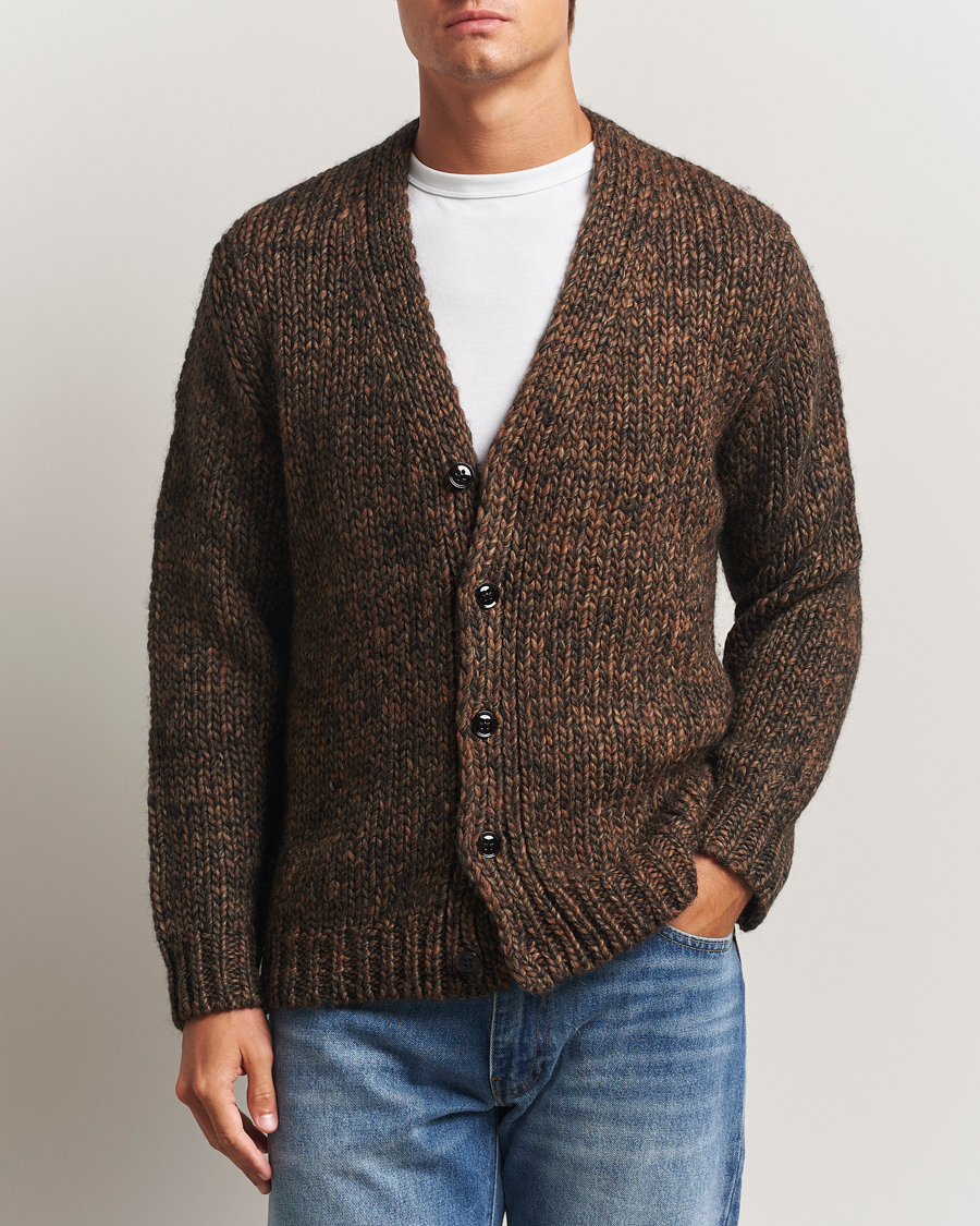 Homme | Pulls Et Tricots | NN07 | Osky Heavy Knitted Cardigan Demitasse Brown