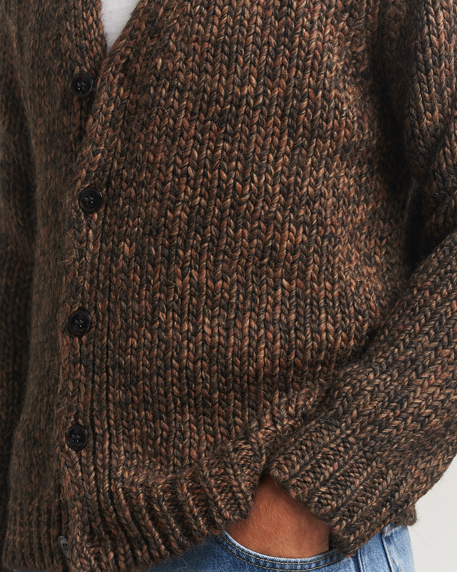 Homme | Pulls Et Tricots | NN07 | Osky Heavy Knitted Cardigan Demitasse Brown