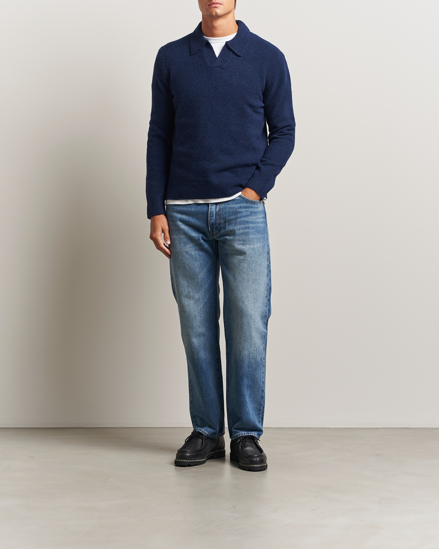 Homme | Pulls Et Tricots | NN07 | Hope Wool Knitted Polo Navy Blue