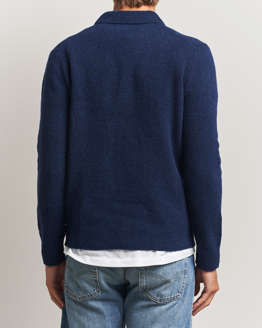 Homme | Pulls Et Tricots | NN07 | Hope Wool Knitted Polo Navy Blue