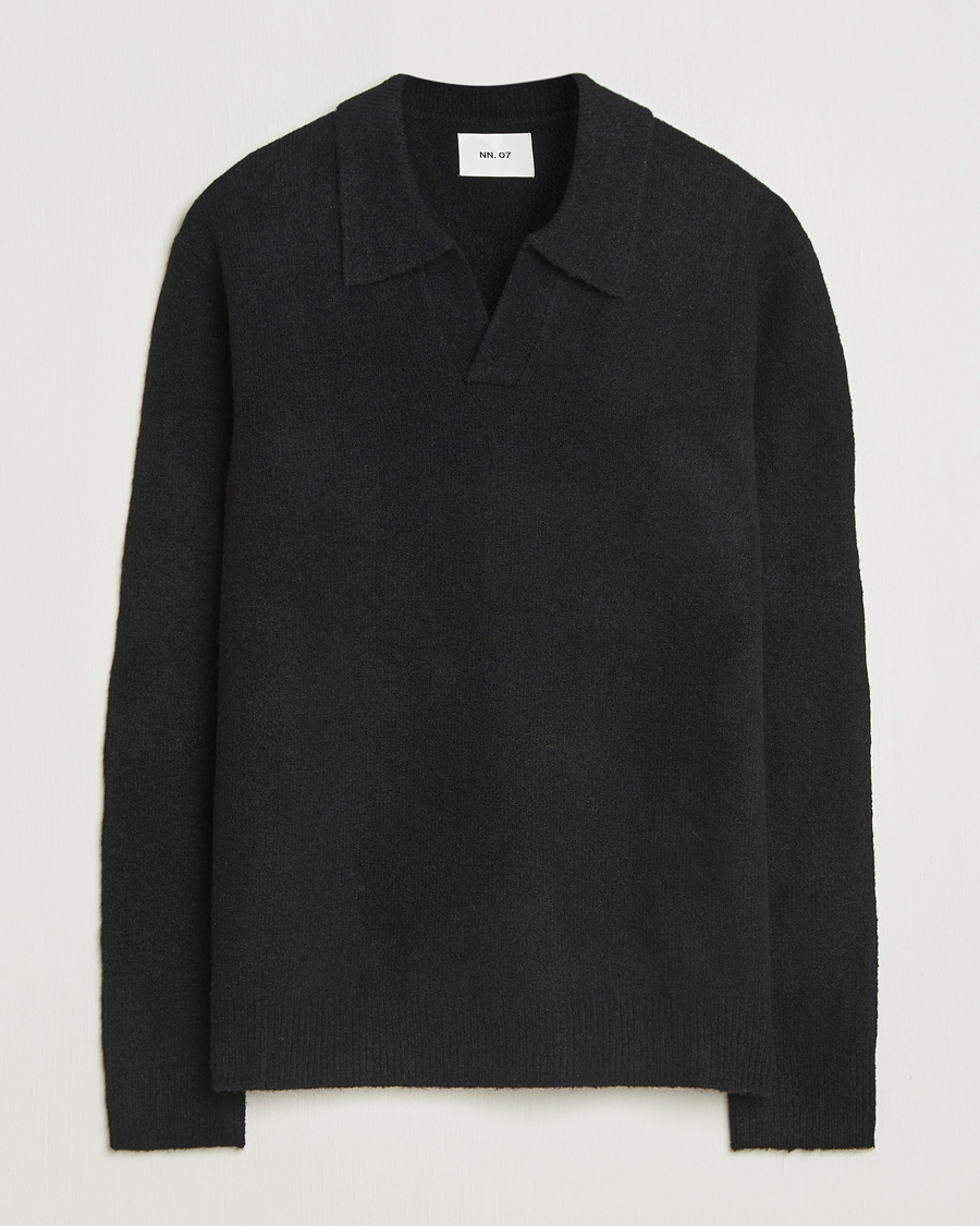 Homme | Pulls Et Tricots | NN07 | Hope Wool Knitted Polo Black