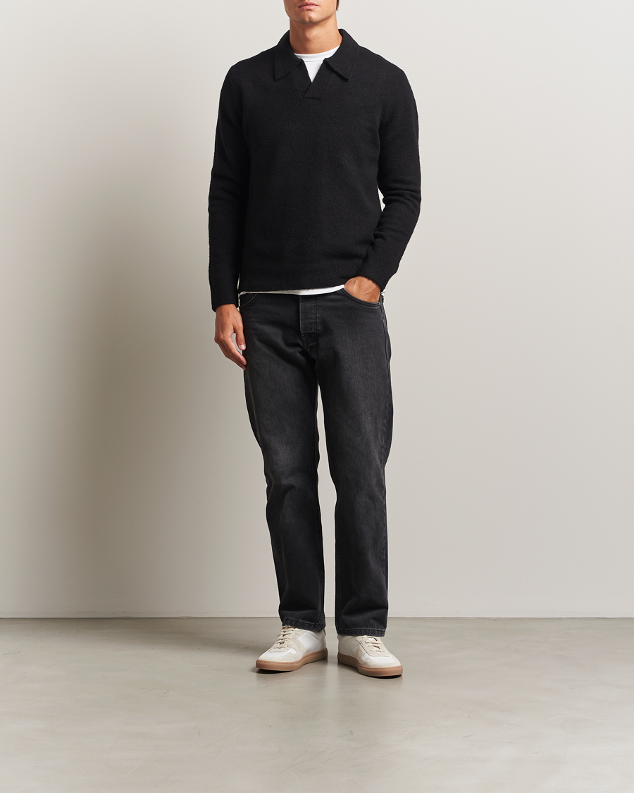 Homme | Pulls Et Tricots | NN07 | Hope Wool Knitted Polo Black
