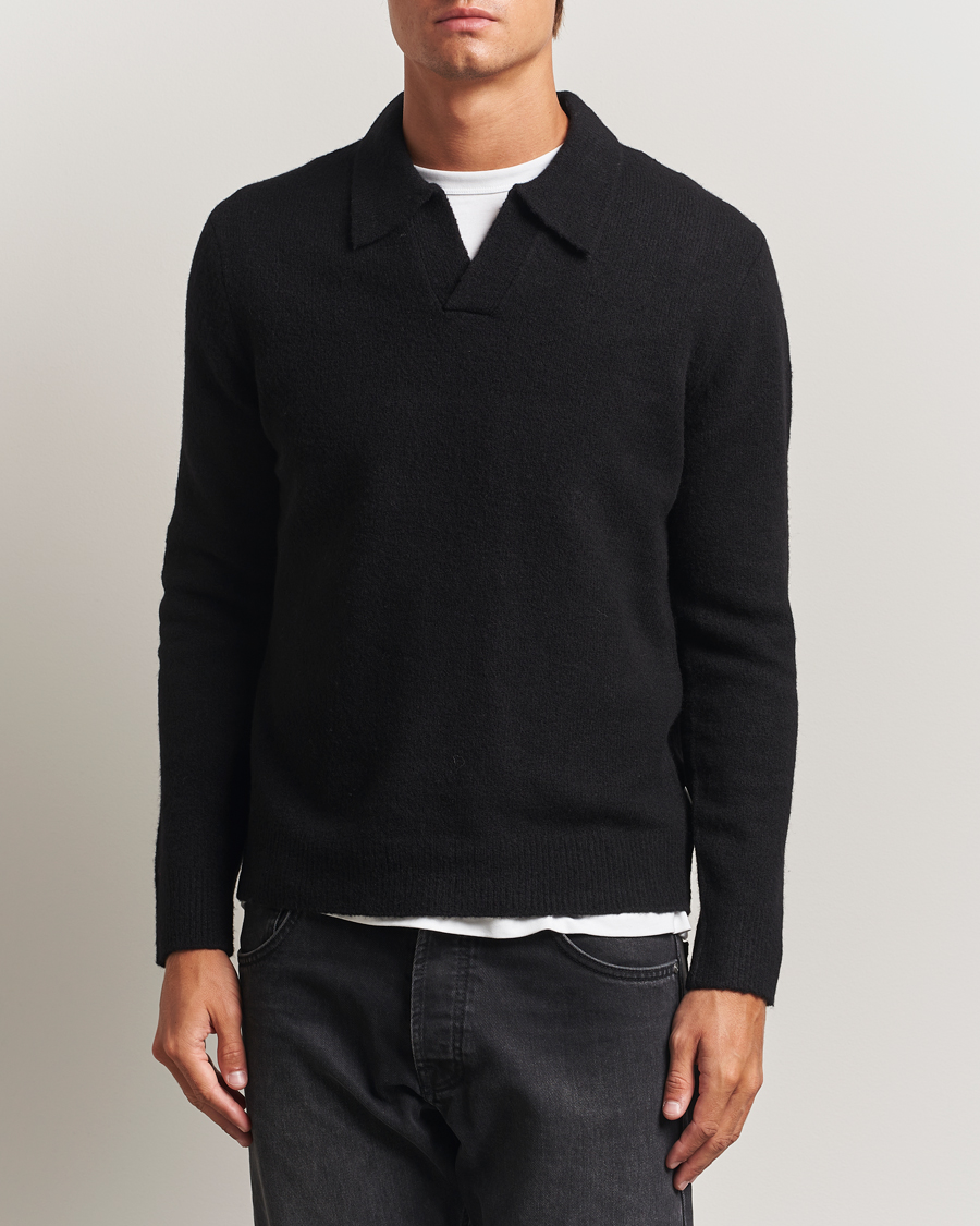 Homme | Pulls Et Tricots | NN07 | Hope Wool Knitted Polo Black