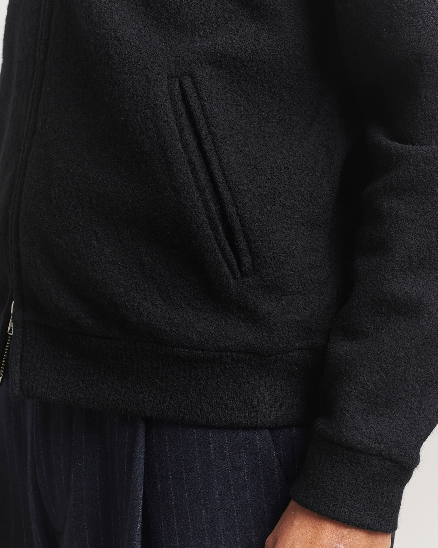 Homme | Pulls Et Tricots | NN07 | Boiled Wool Full Zip Black