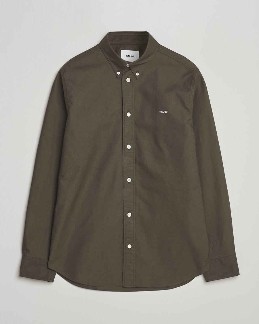 Homme | Chemises | NN07 | Colby Oxford Shirt Dark Army