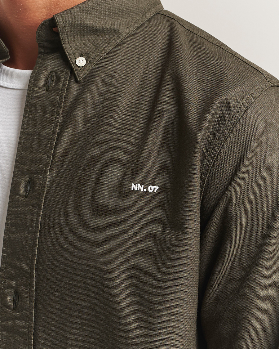 Homme | Chemises | NN07 | Colby Oxford Shirt Dark Army
