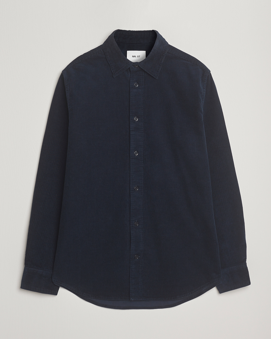 Homme | Chemises | NN07 | Colby Corduroy Overshirt Navy Blue