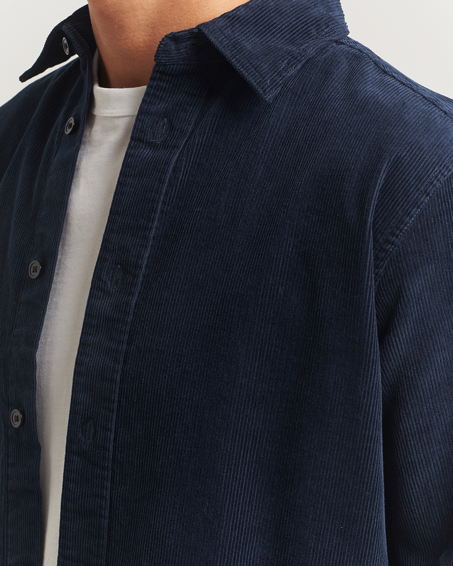 Homme | Chemises | NN07 | Colby Corduroy Overshirt Navy Blue