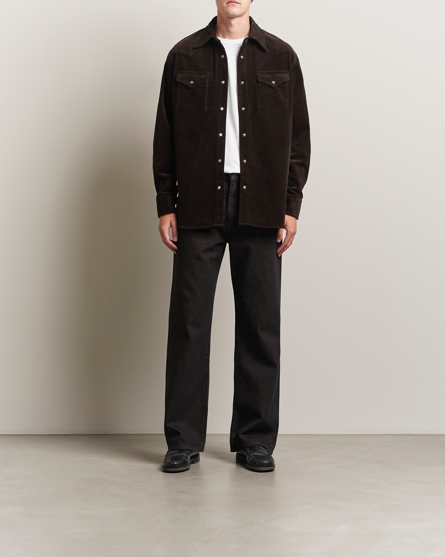 Homme | Chemises | NN07 | Ricky Corduroy Overshirt Demitasse Brown