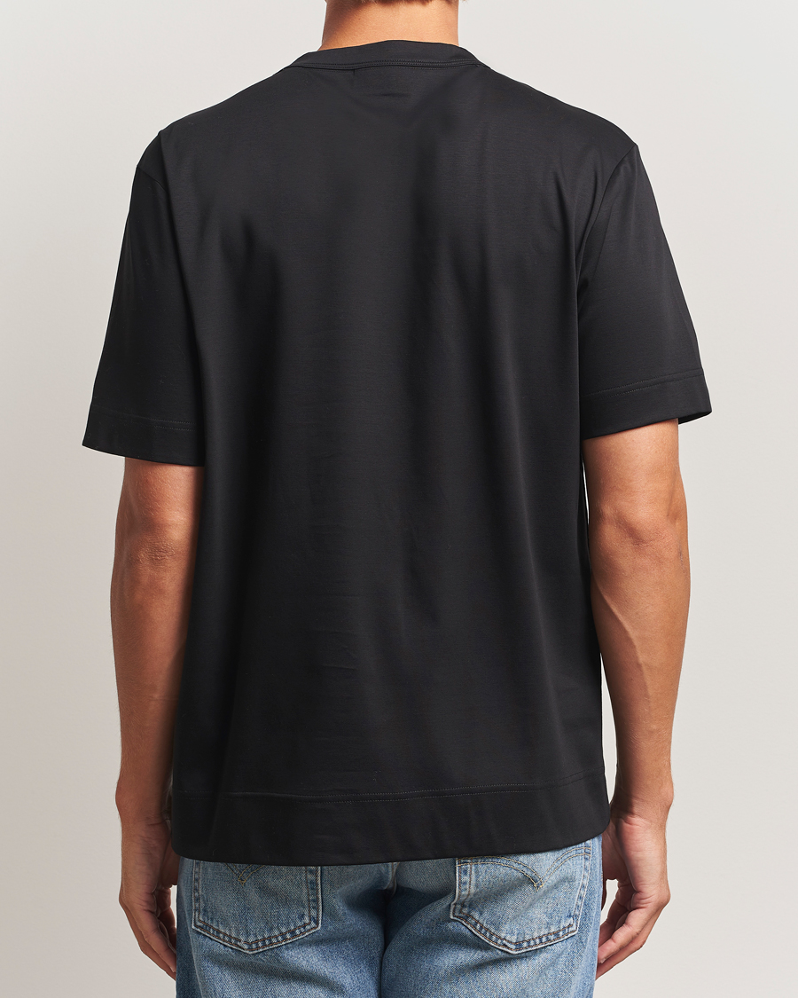 Homme | T-shirts | NN07 | Pedro Mercerized Flower T-Shirt Black