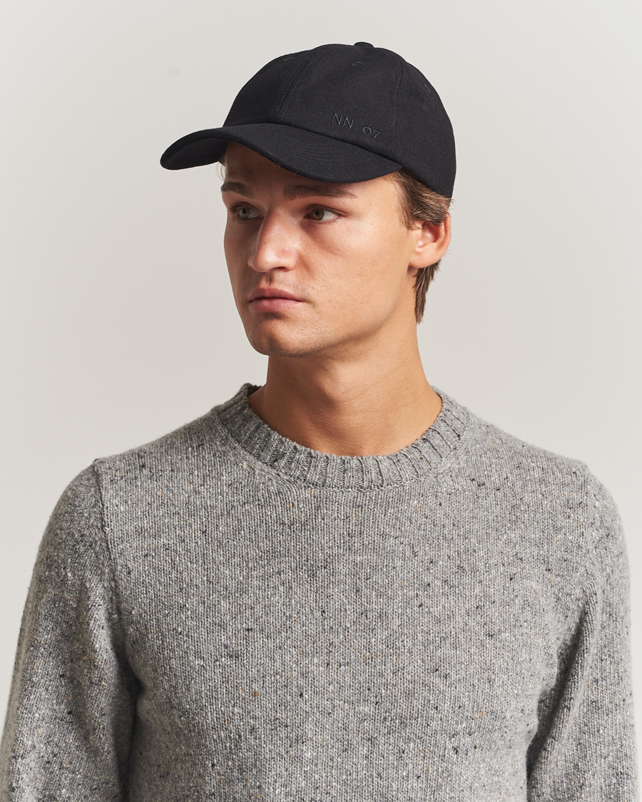 Homme | NN07 Boiled Wool Cap Black | NN07 | Boiled Wool Cap Black