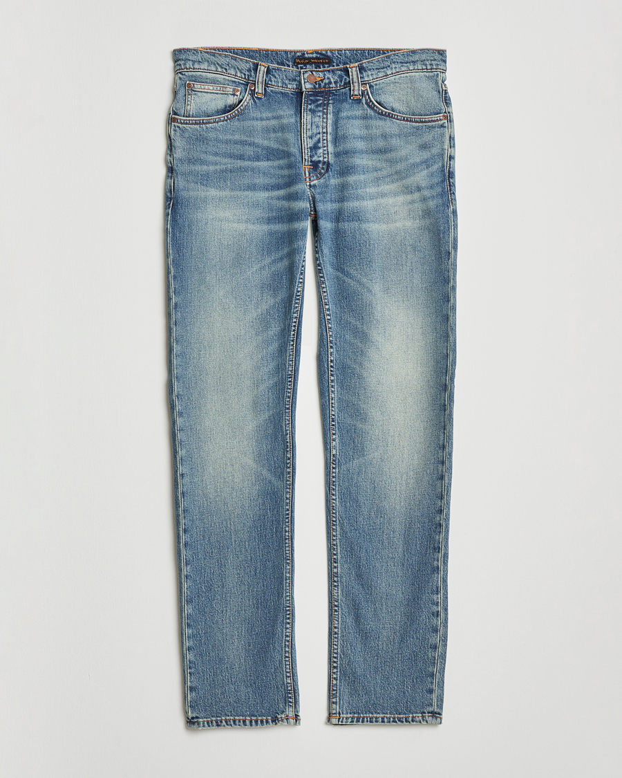 Homme | Jeans | Nudie Jeans | Solid Ollie Jeans Blue Clay