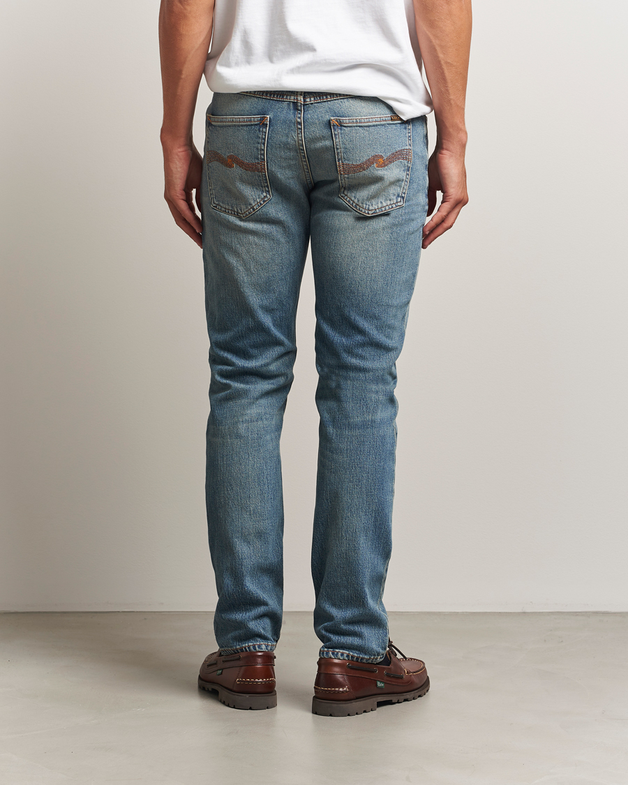 Homme | Jeans | Nudie Jeans | Solid Ollie Jeans Blue Clay