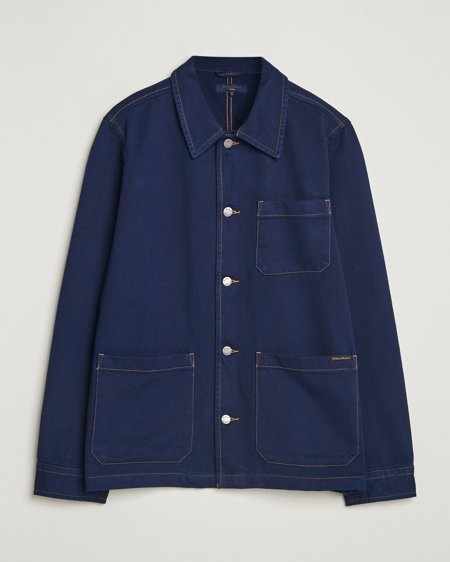 Homme | Chemises | Nudie Jeans | Barney Indigo Workwear Jacket Dark Blue