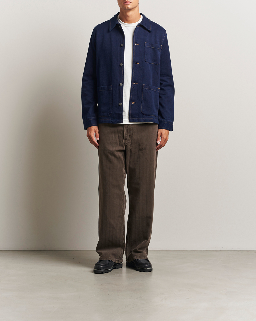 Homme | Chemises | Nudie Jeans | Barney Indigo Workwear Jacket Dark Blue