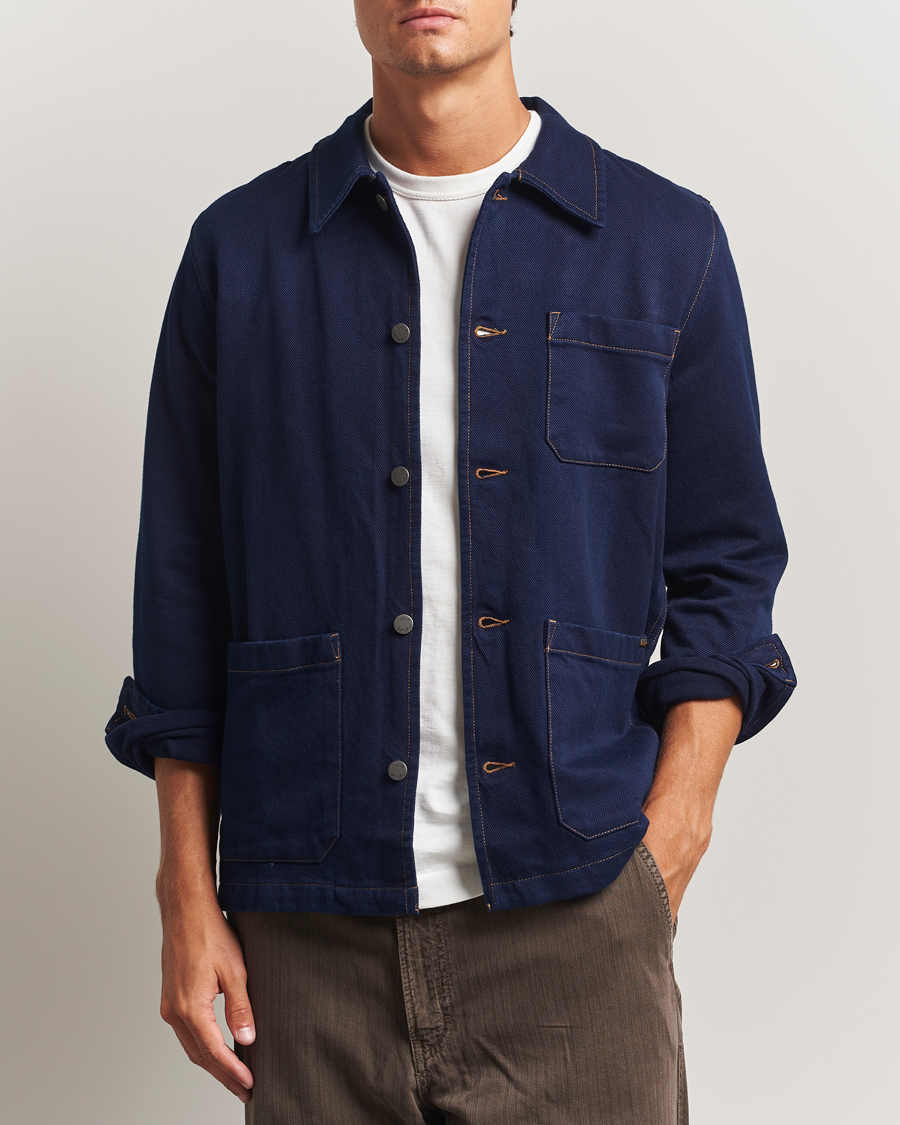Homme | Chemises | Nudie Jeans | Barney Indigo Workwear Jacket Dark Blue