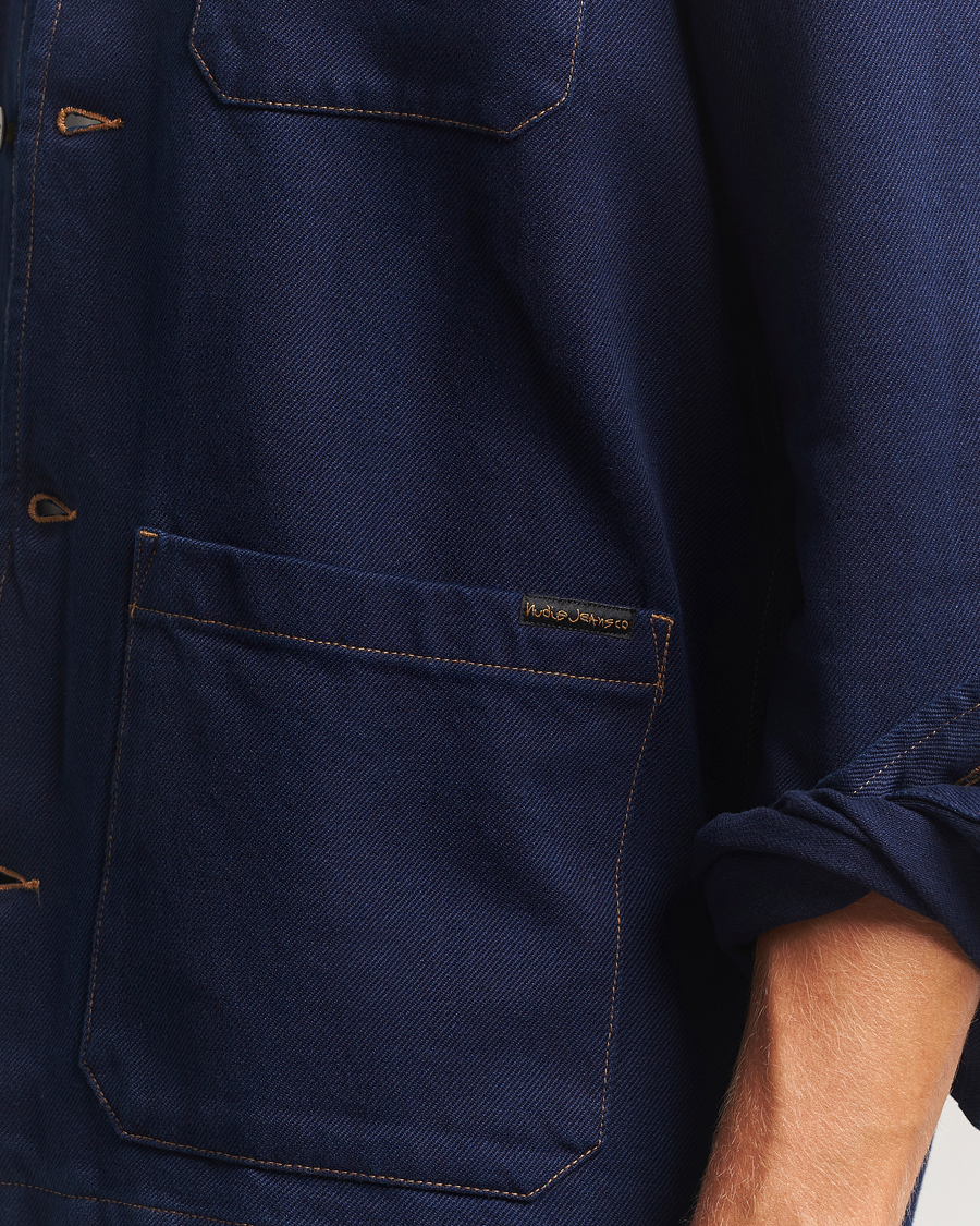 Homme | Chemises | Nudie Jeans | Barney Indigo Workwear Jacket Dark Blue