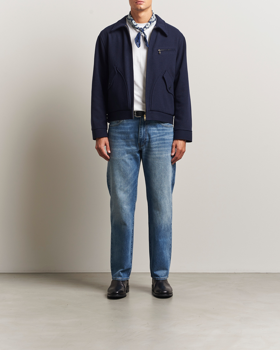Homme | Manteaux Et Vestes | Nudie Jeans | Blake Wool Zip Jacket Blueberry