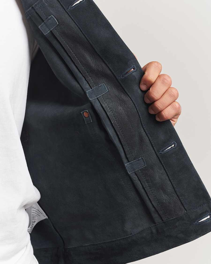 Homme | Manteaux Et Vestes | Nudie Jeans | Dante II Suede Jacket Navy
