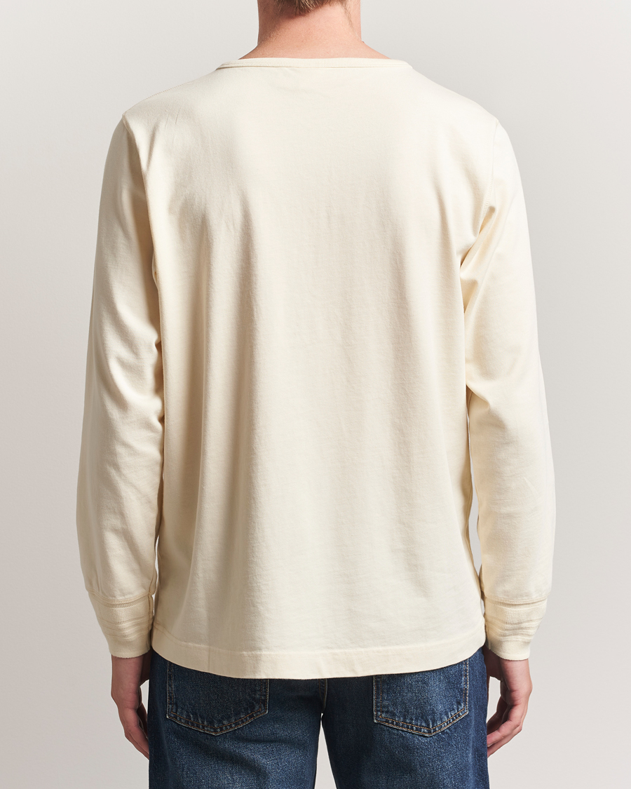 Homme | T-shirts | Nudie Jeans | Long Sleeved Henley Ecru