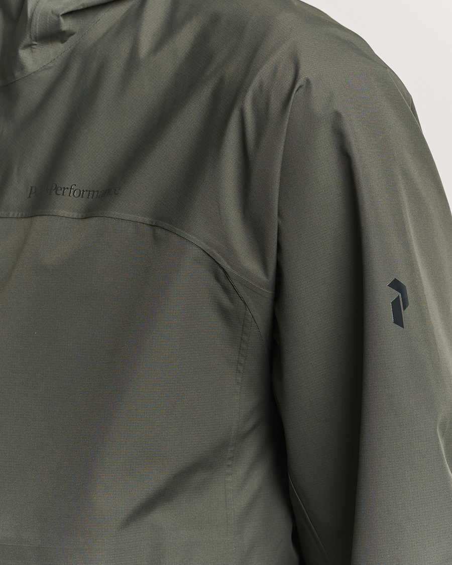 Homme | Manteaux Et Vestes | Peak Performance | Treeline Shell Hooded Jacket Olive Extreme