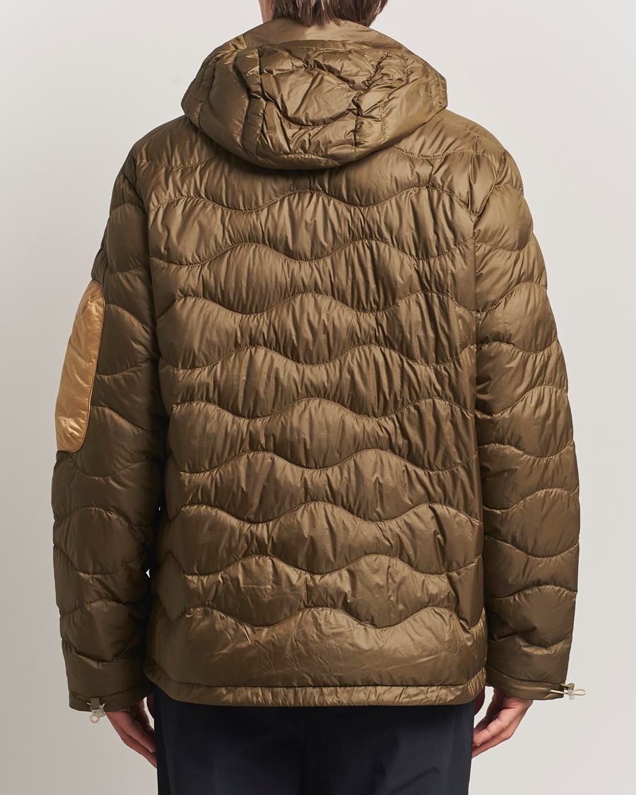 Homme | Manteaux Et Vestes | Peak Performance | Helium Utility Down Hooded Jacket Meadow Moss/Sierra Sand