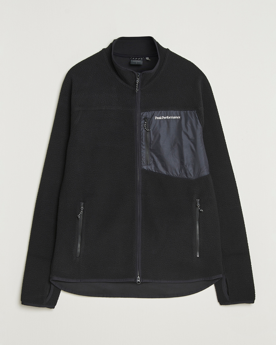 Homme | Pulls Et Tricots | Peak Performance | Pile Full Zip Black